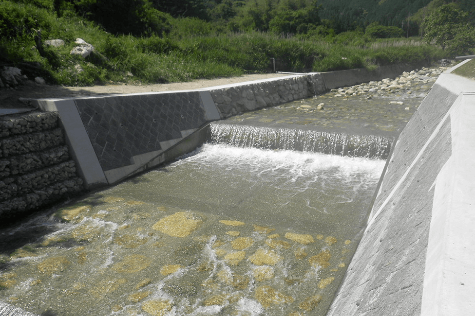 寒水川河川工事