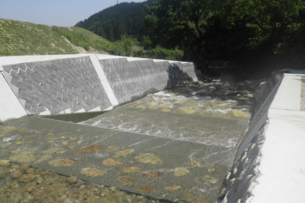 寒水川河川工事