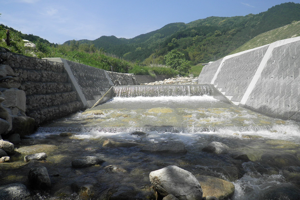 寒水川河川工事