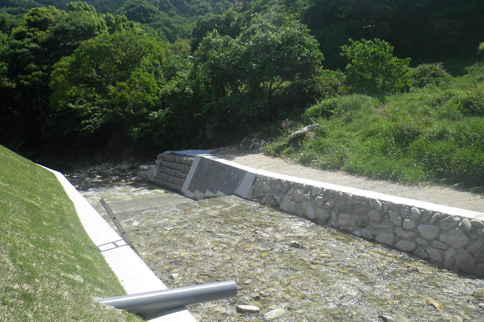 寒水川河川工事