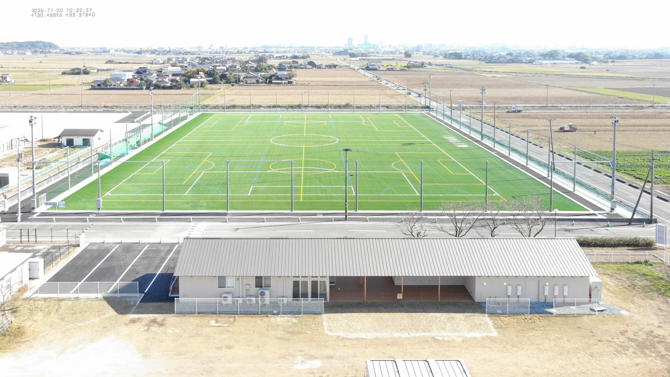 多目的人工芝グラウンド及び調整池整備工事