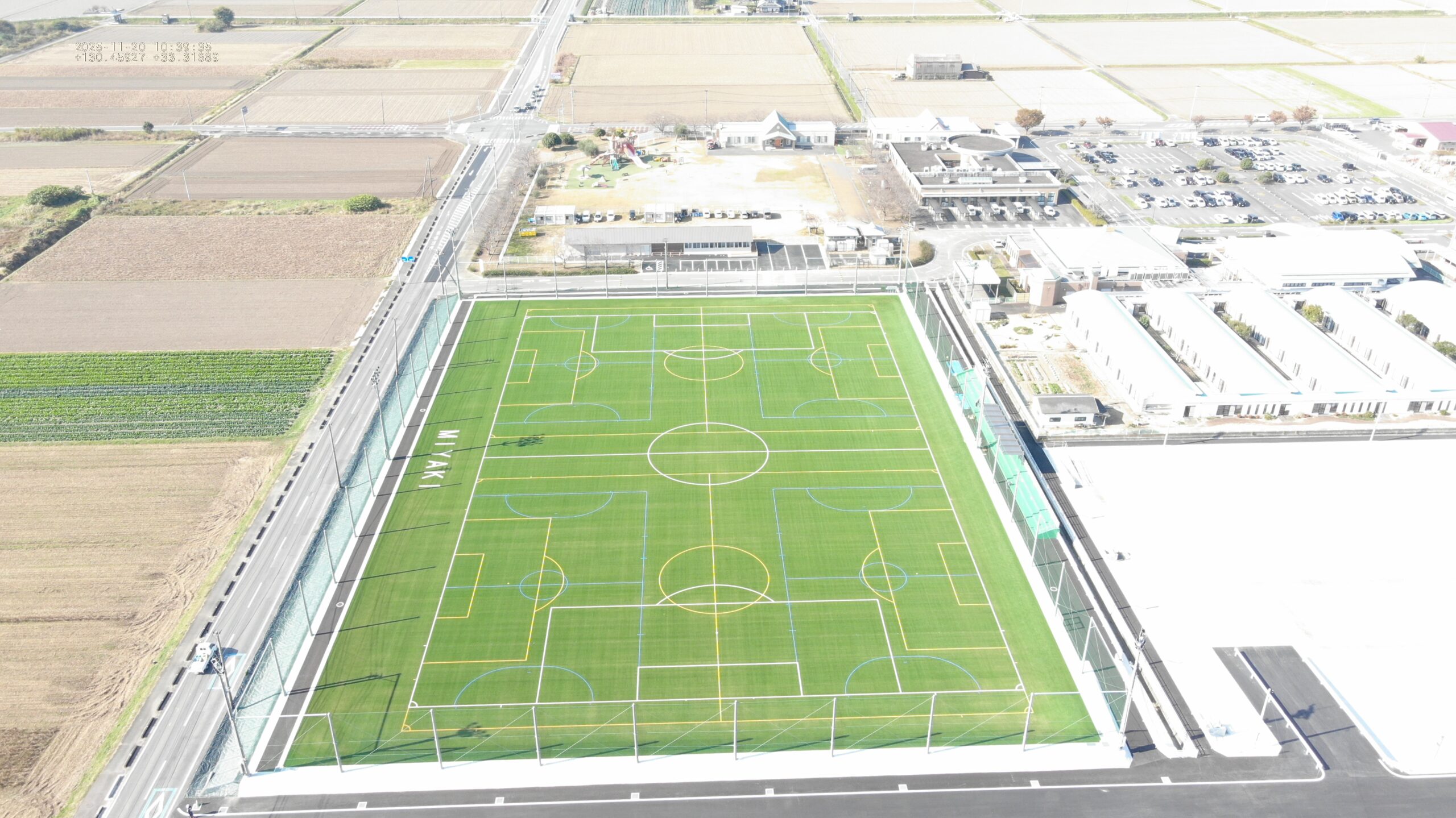 多目的人工芝グラウンド及び調整池整備工事