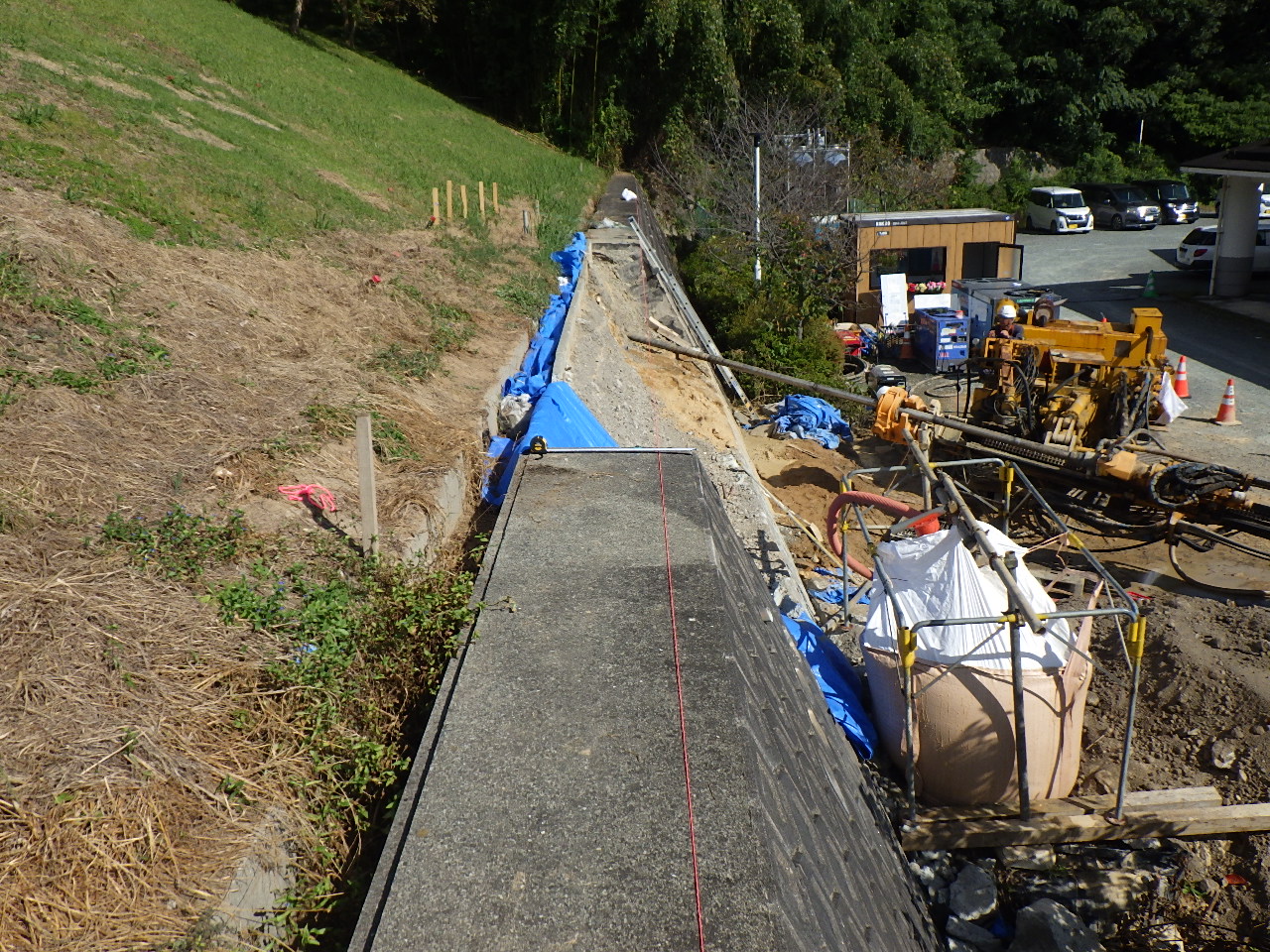グリーンパーク香田法面崩壊対策工事