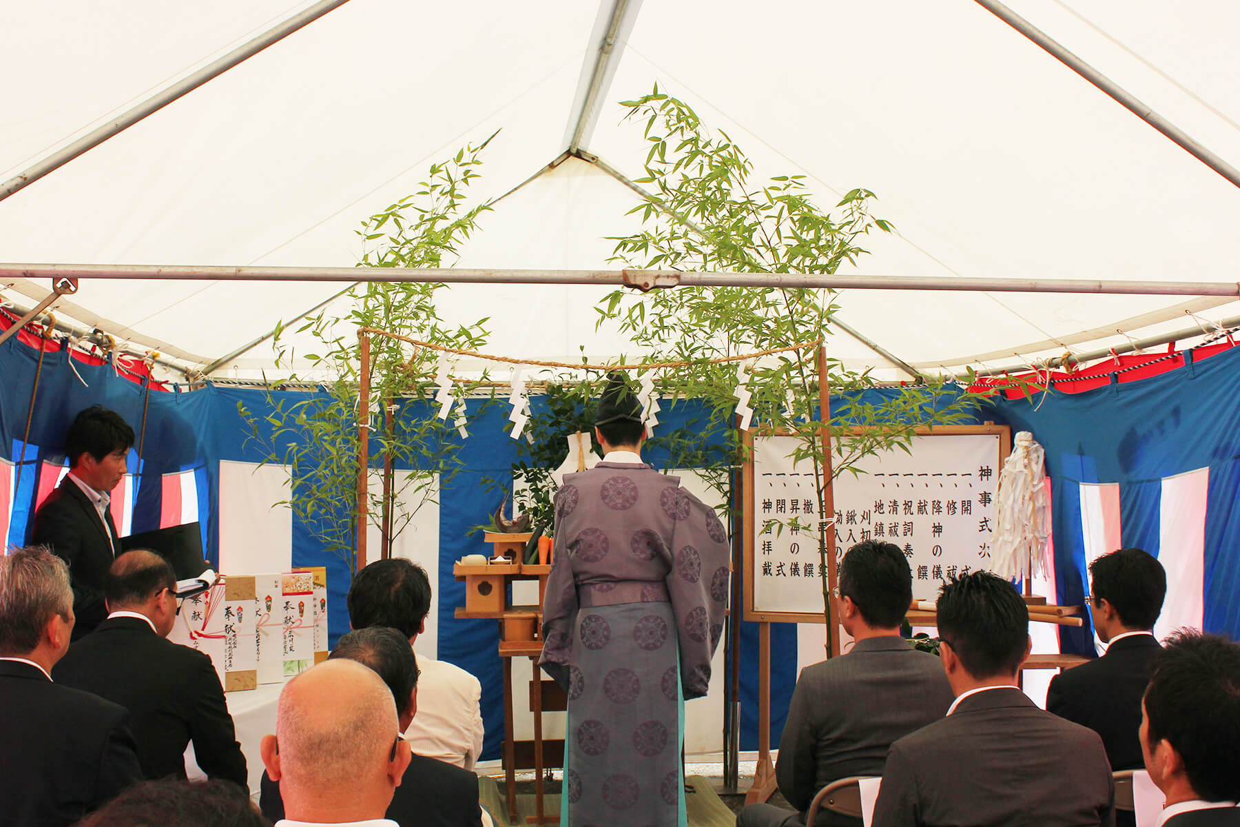 7月29日（月）長崎県諫早市にて行われた地鎮祭の模様