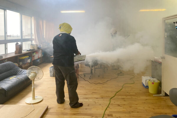 除菌工房施工中の様子②