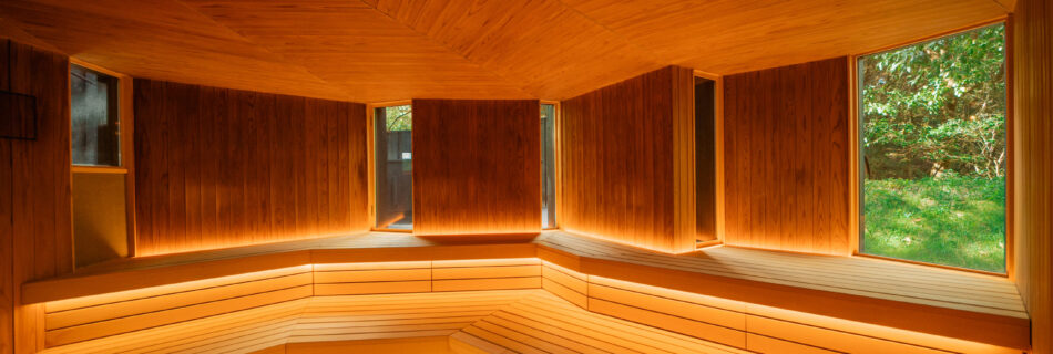 OND SAUNA 木のサウナ内観