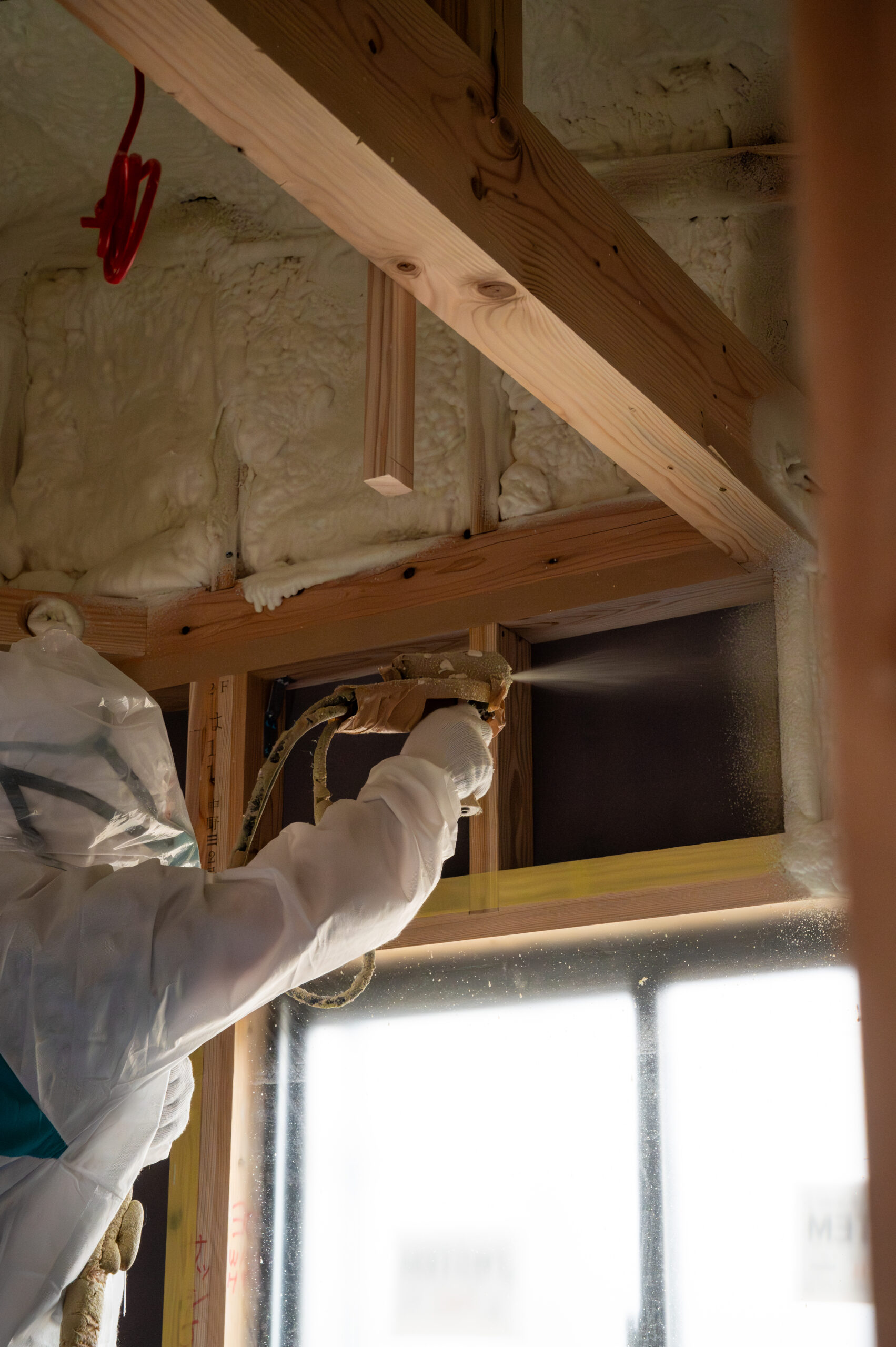 断熱材吹付工事